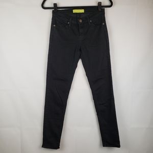 William B Womens Black Skinny Jeggings jeans Stretch size 25